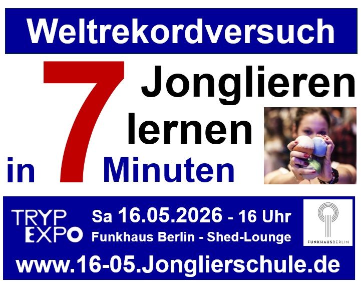 200 Teilnmehmer. Drei Bälle. Sieben Minuten. Ein Weltrekordversuch mitten in Berlin. Am Samstag, 16.Mai