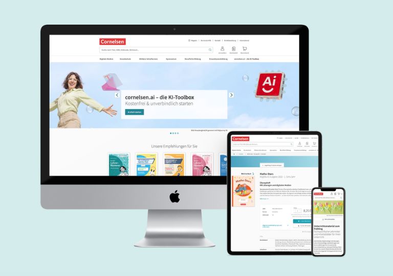 3m5. entwickelt Neos-Plattform für Cornelsen barrierefrei weiter