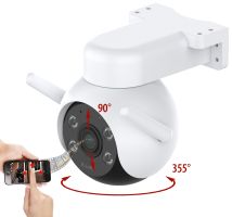 7links WLAN-Pan-Tilt-Outdoor-Überwachungskamera IPC-360 mit 2K, Nachtsicht, IP65