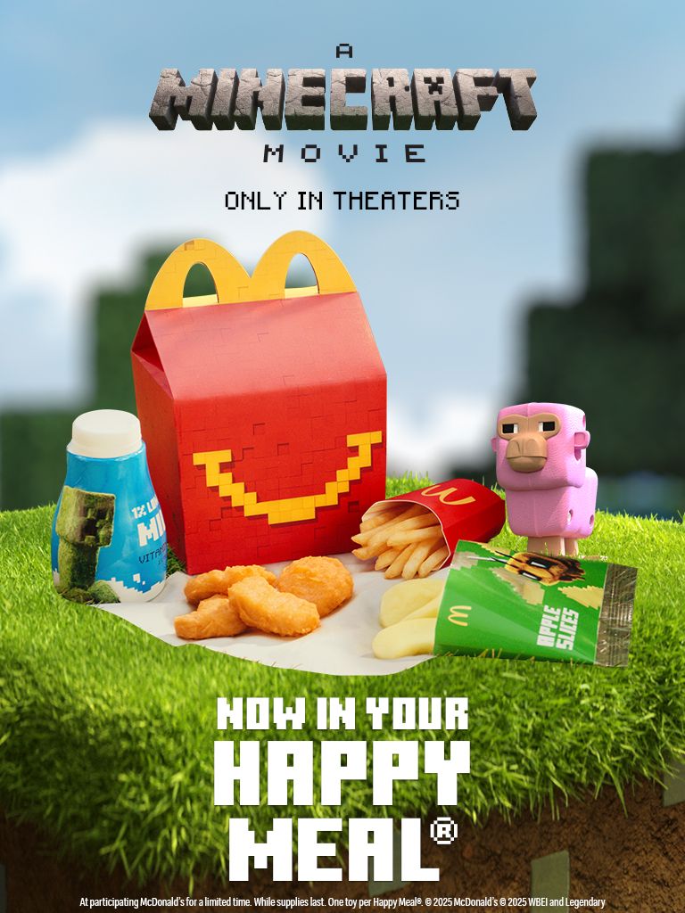 McDonald’s und Minecraft: Film-Collab mit exklusiven Mahlzeiten und DLCs