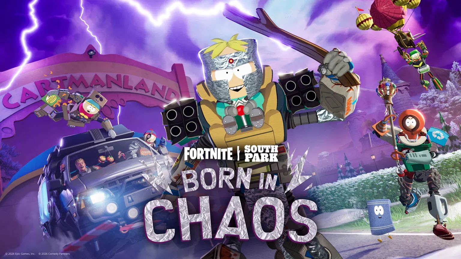 Chaos pur! South Park-Bande stürmt Fortnite – mit Butters‘ Cheesy Poofs und Cartmans Freizeithölle
