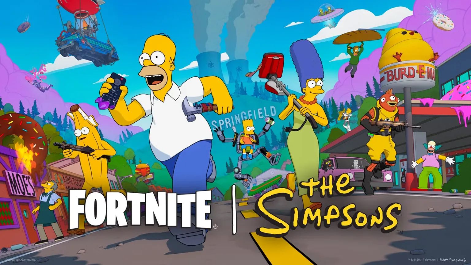 Die gelbe Invasion: Fortnite wird zu Springfield in einer Crossover-Sensation epischen Ausmaßes