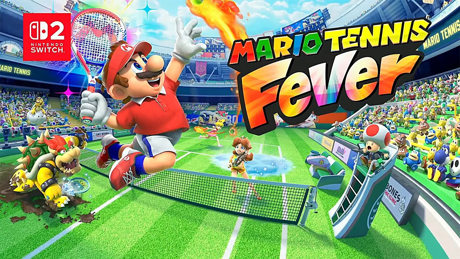 Mario Tennis Fever: Neuer Trailer zeigt den bisher umfangreichsten Teil der Reihe