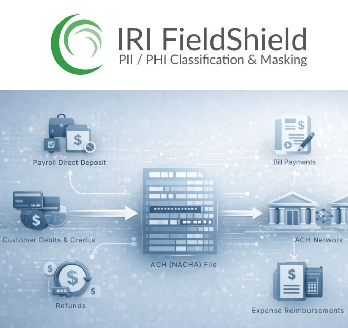 ❌ ACH-Dateien schützen ❌ DSGVO-konformer Schutz sensibler ACH-Zahlungsdaten mit IRI FieldShield ❗