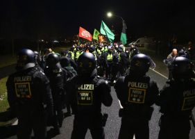 AfD-Parteitag Riesa - Protest