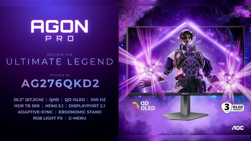 AGON PRO AG276QKD2 – Zukunftssichere Konnektivität mit hochwertigem Zubehör