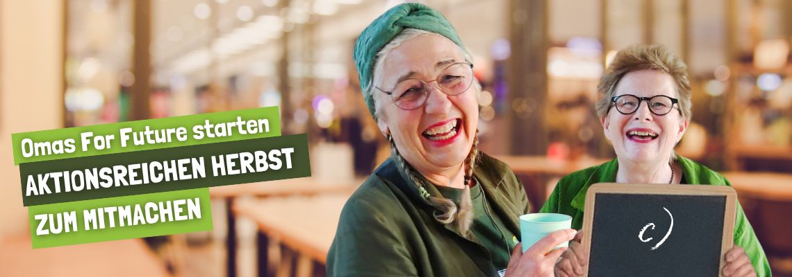 Aktionsreicher Herbst: Omas For Future laden ein zum Mitmachen bei gleich zwei bundesweiten Aktionen -