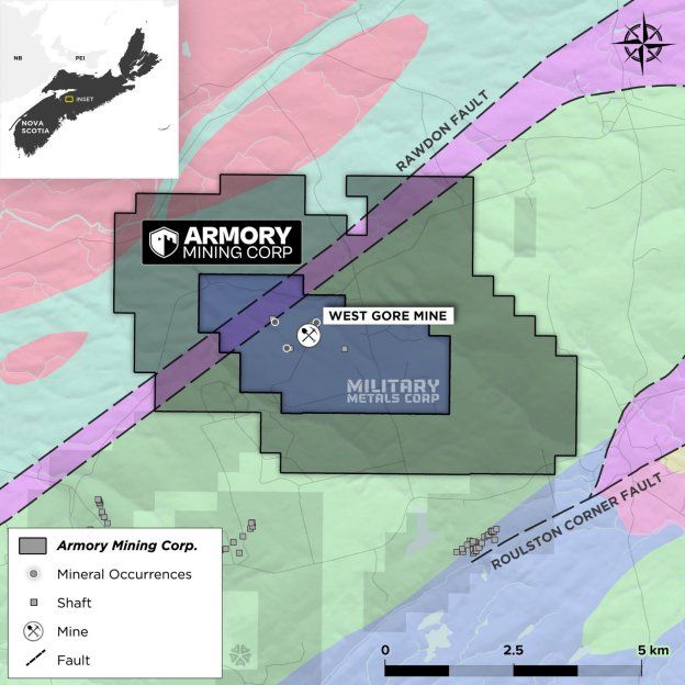 Armory Mining führt im Gold-Antimon-Projekt Ammo in der kanadischen Provinz Nova Scotia zwei geophysikalische Messungen durch