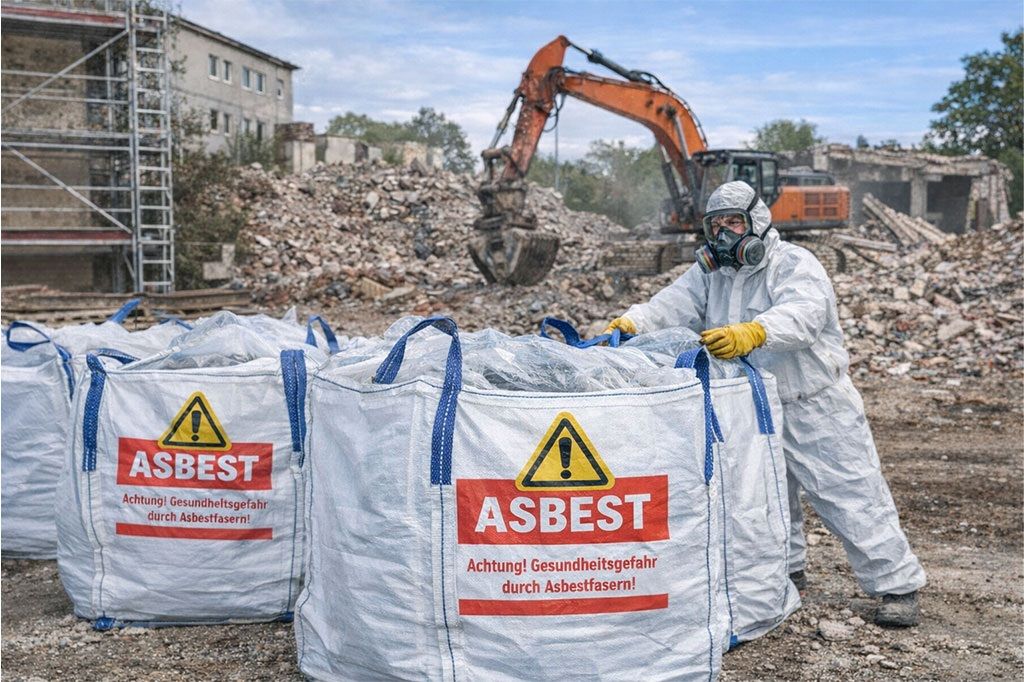 Asbest und Dachpappe korrekt entsorgen