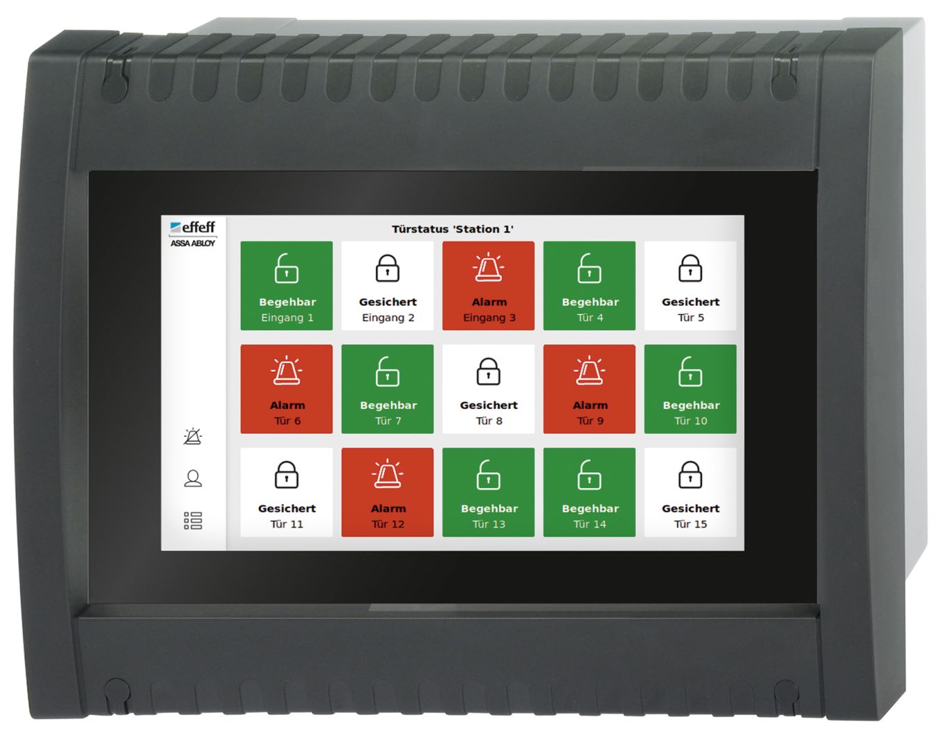 ASSA ABLOY Rettungswegtechnik: Bedientableau 925 jetzt mit komfortablem Touch-Display