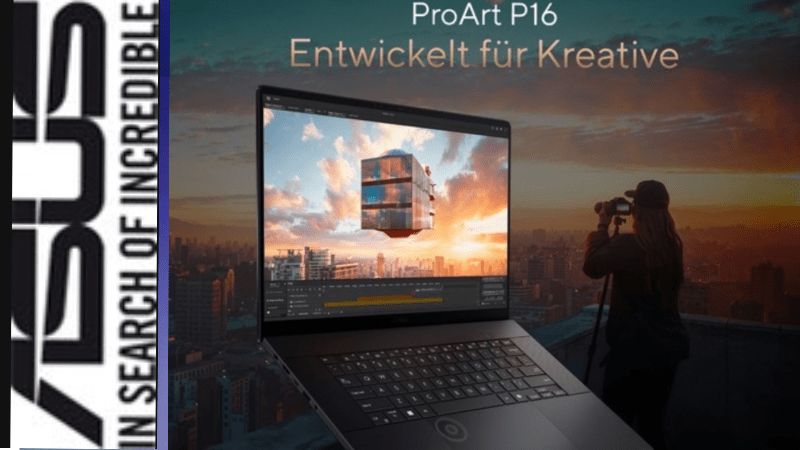 ASUS ProArt P16 – Starke AI-Leistung für kreative Prozesse