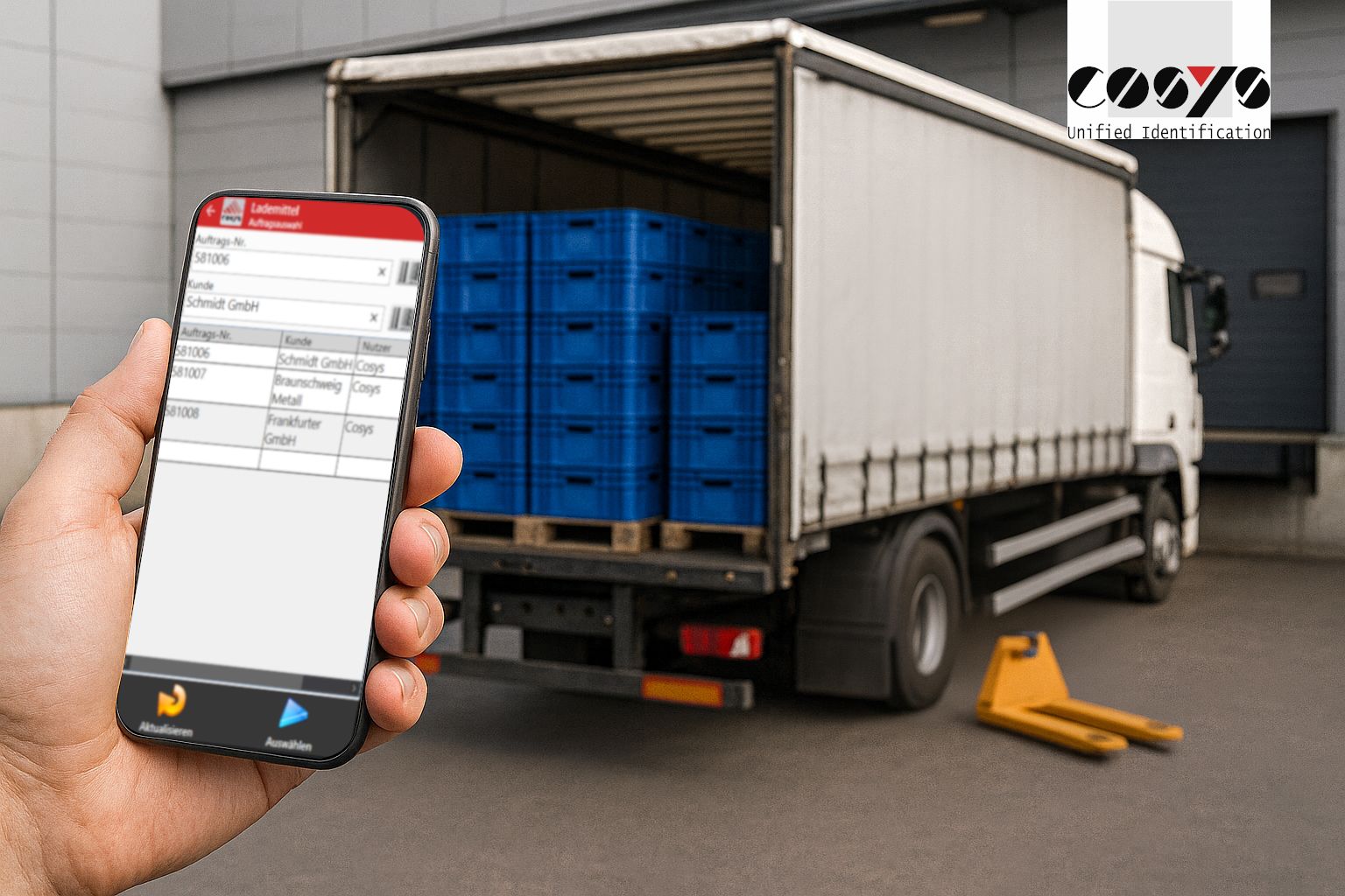 Auftragsbezogenes Behältermanagement mit transparenter Doppelbuchung