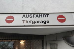 Ausfahrt Tiefgarage (Archiv)