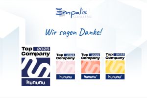 Ausgezeichnet arbeiten: Empalis erhält auch für 2025 den kununu Top Company Award