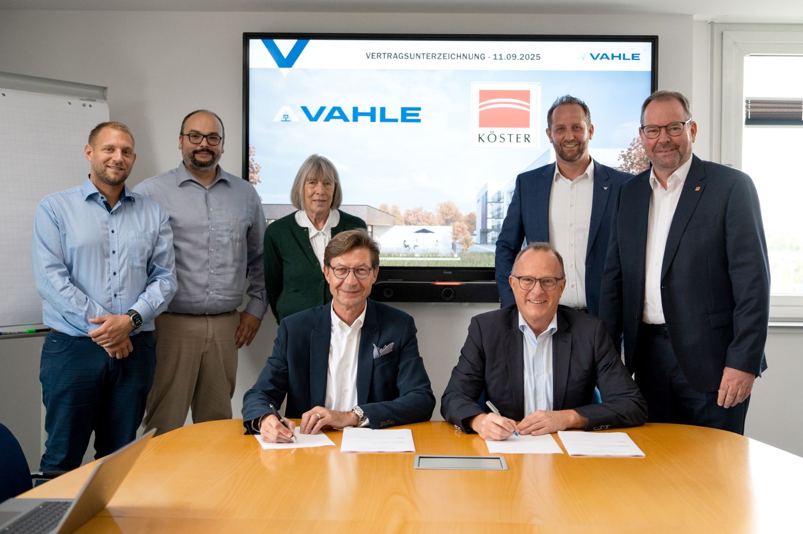 Bau des VAHLE Campus schreitet voran: Köster GmbH, Fehr und Stöcklin Logistik als Partner gewonnen
