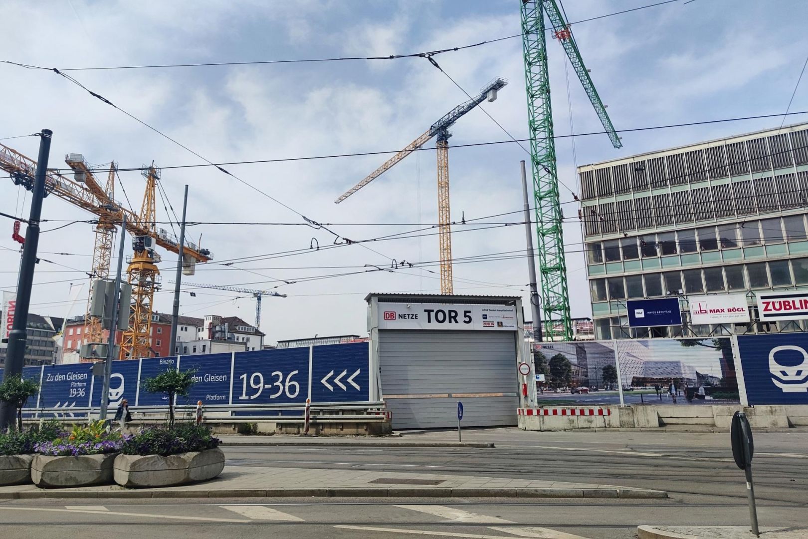 Baustelle am Münchner Hauptbahnhof