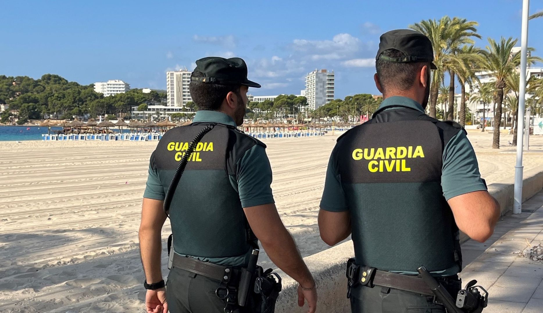 Beamte der Polizeieinheit Guardia Civil auf Mallorca.