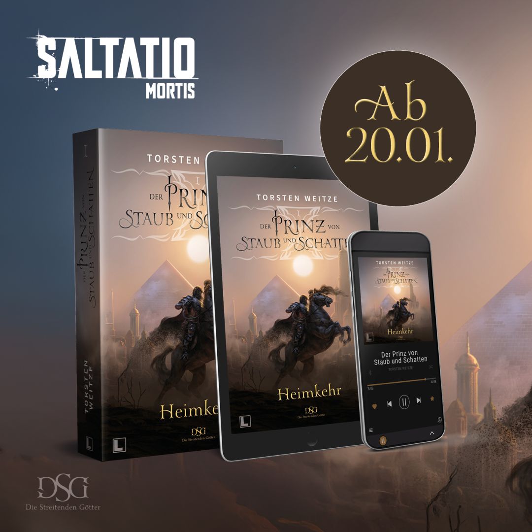 Bestseller Autor Torsten Weitze überzeugt mit harten klägen der Band Saltatio Mortis zur neuen Fantasy Reihe