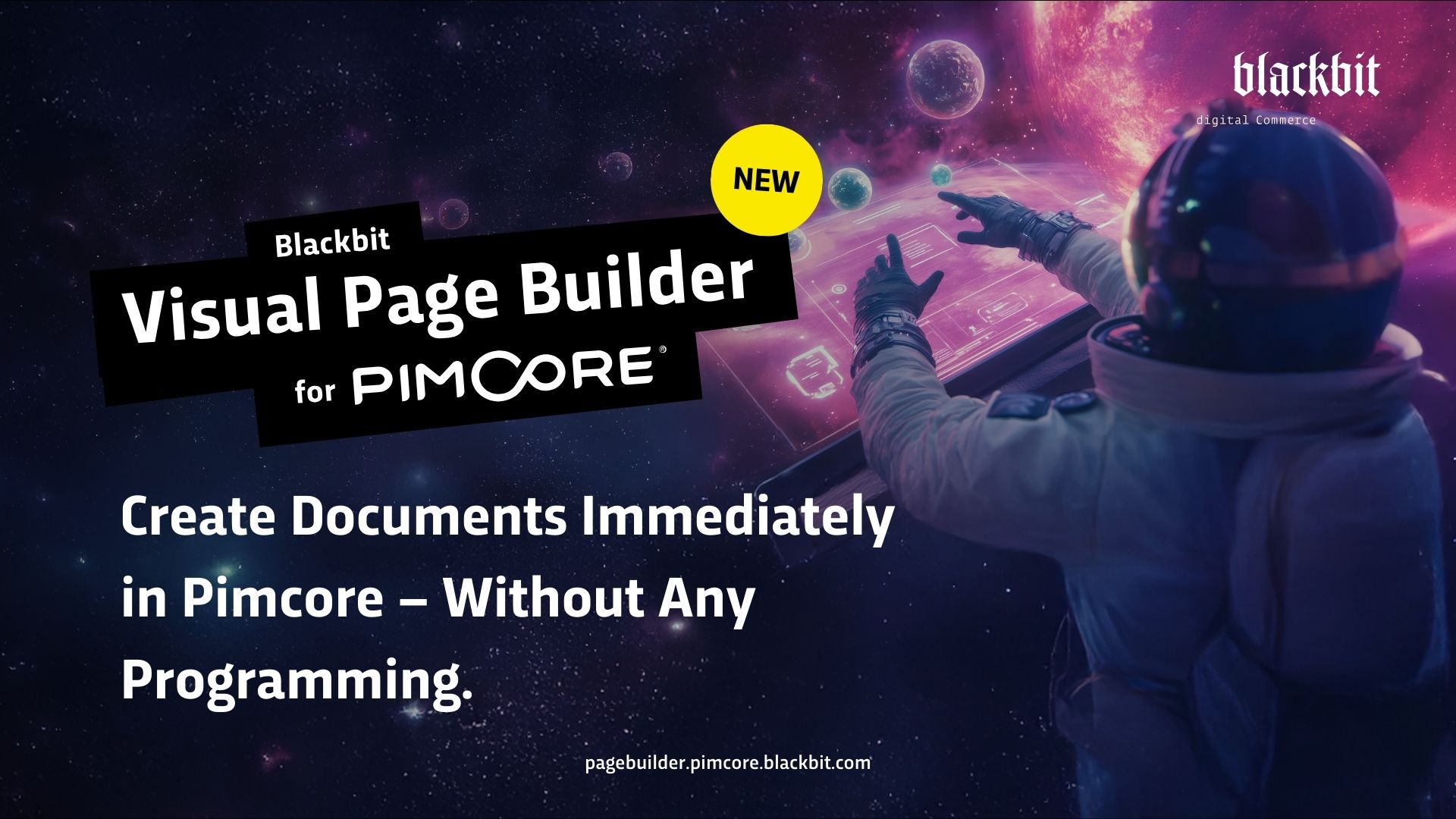 Blackbit launcht Visual Page Builder für Pimcore