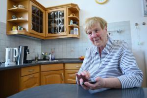Blinde Patientin Renate S.