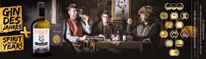 BOAR Gin® – Bewusster, anspruchsvoller Genuss überdauert den schnellen Rausch