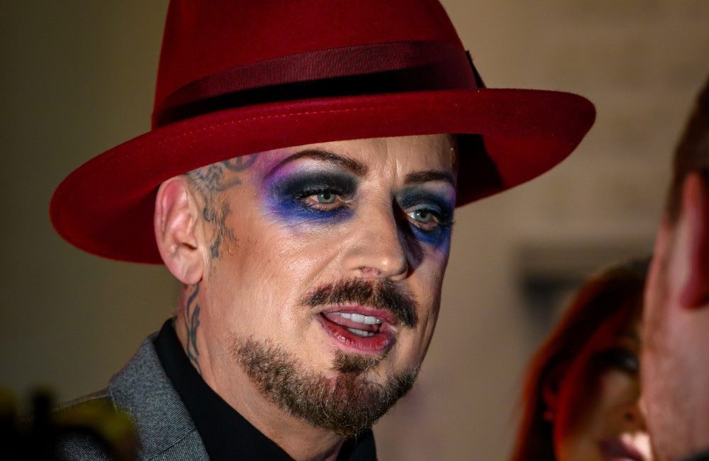 Boy George bei der Ausstellung 'Blitz: the club that shaped the 80s' im Design Museum in London