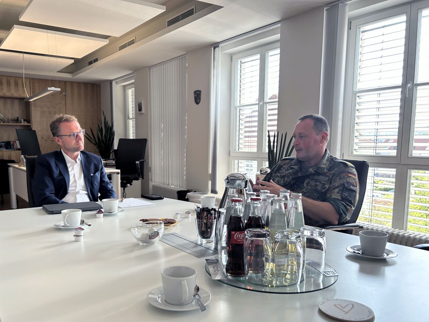 Brigadegeneral zu Besuch