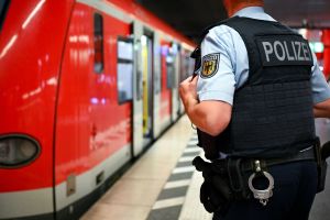 Bundespolizei am Bahnhof