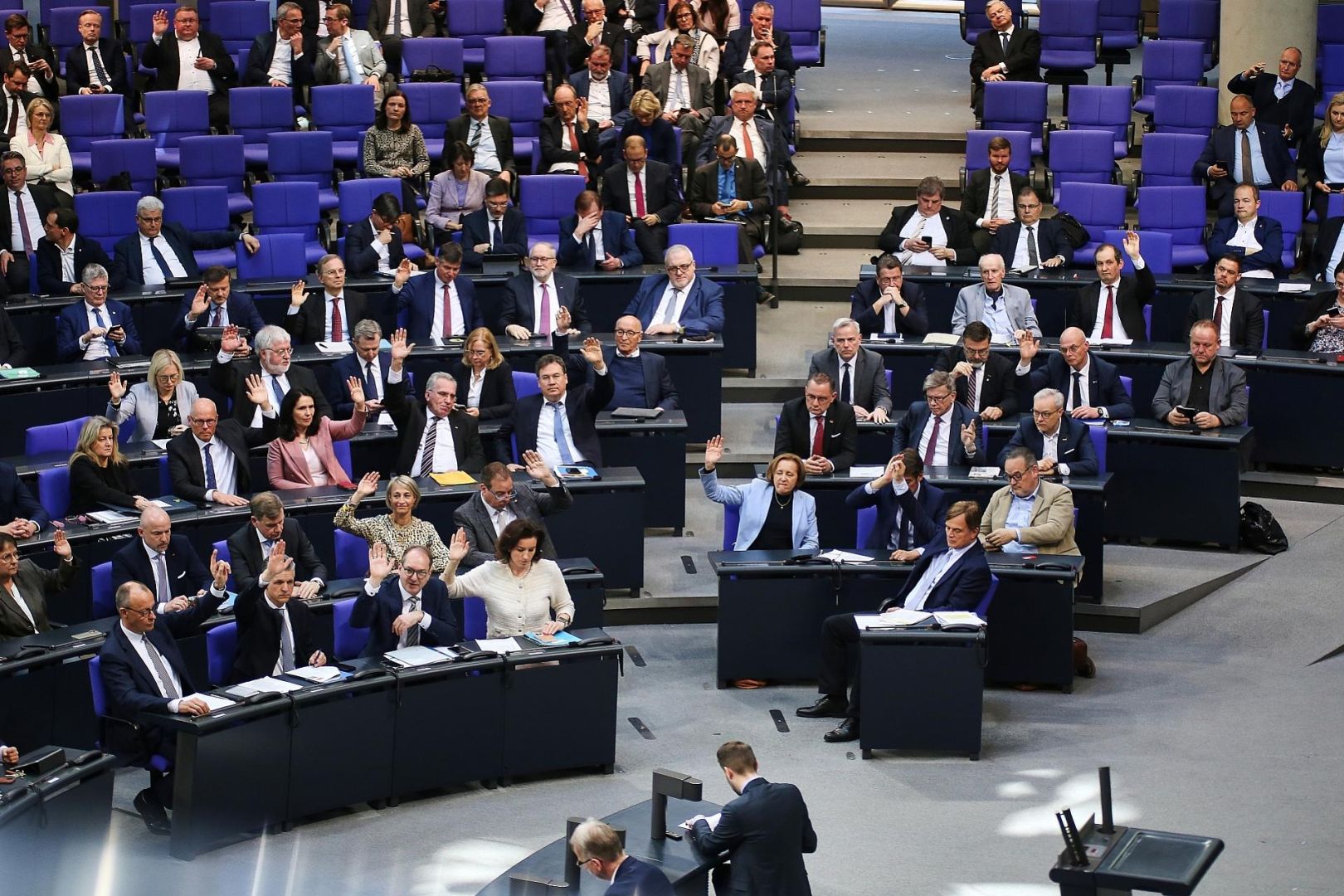 CDU, CSU und AfD bei einer Abstimmung im Bundestag (Archiv)