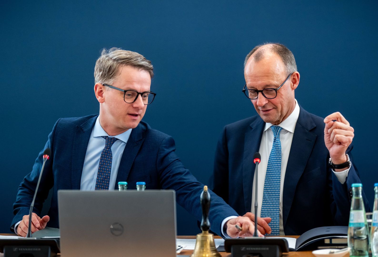 CDU-Generalsekretär Linnemann mit Parteichef Merz