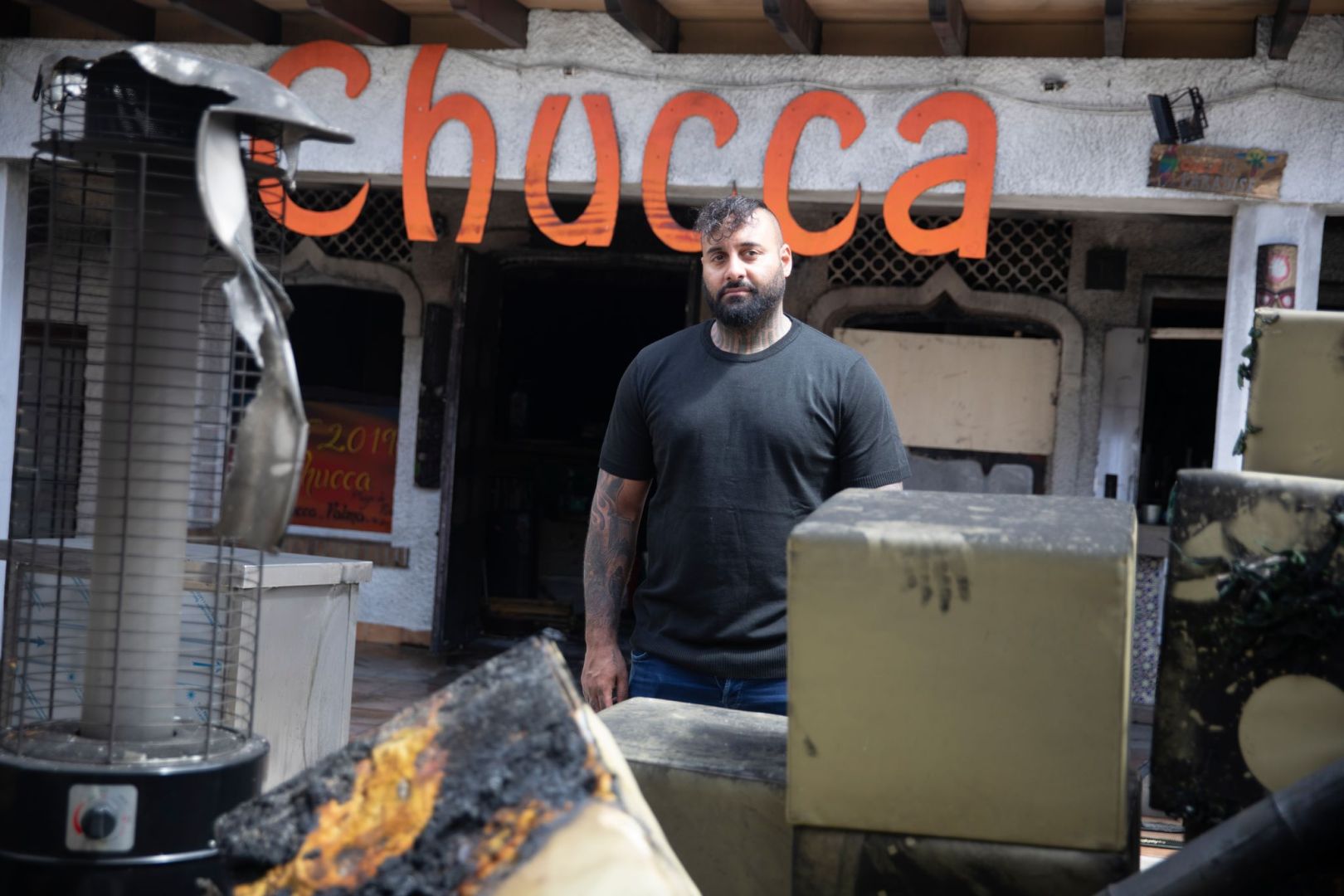 Chucca-Bar auf Mallorca abgebrannt