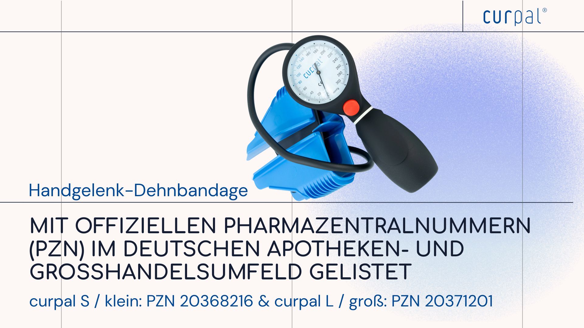 curpal® mit offiziellen PZN-Nummern im Apothekenumfeld gelistet