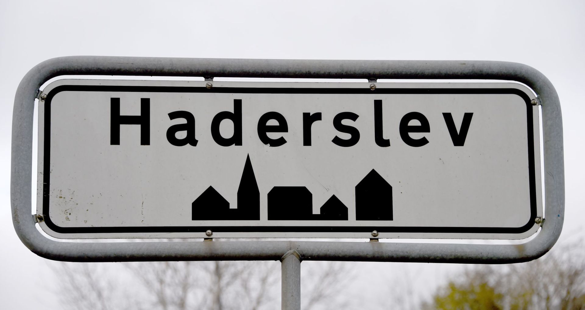 Dänemark - Ortsschild Haderslev