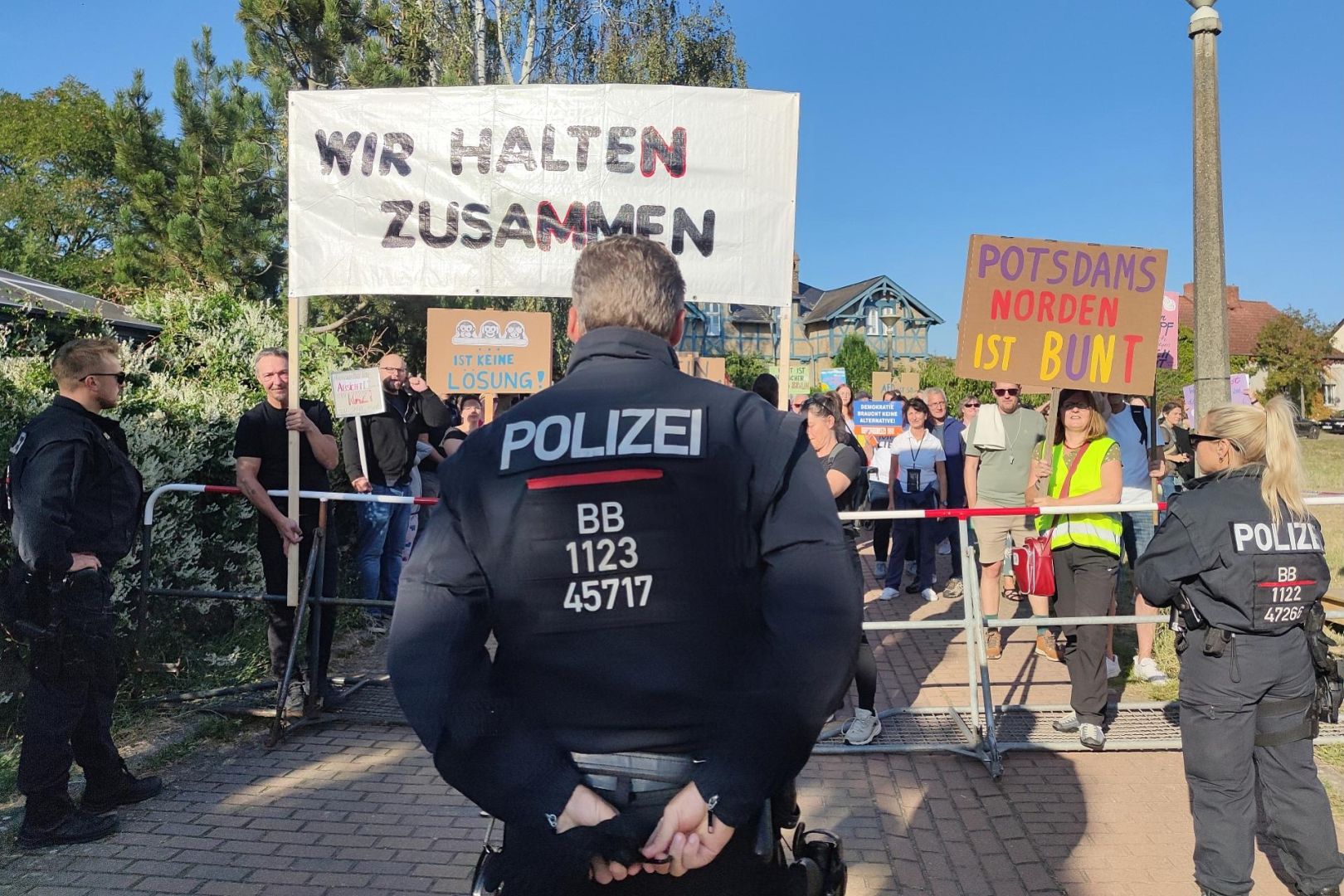 Demo gegen AfD-Wahlparty in Brandenburg (Archiv)