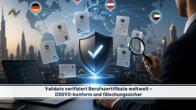 Deutschland auf der sicheren Seite: Validato verifiziert Berufszertifikate und Kompetenznachweise weltweit – DSGVO-konform und fälschungssicher