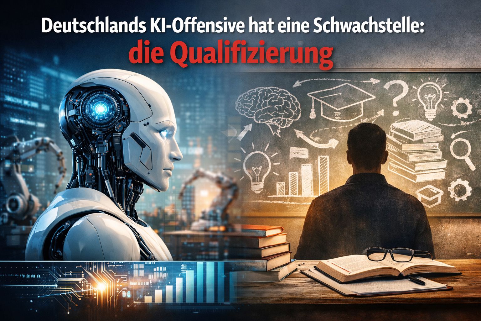 Deutschland investiert zu wenig in KI-Kompetenz: Studie fordert industrielle Qualifzierungsoffensive