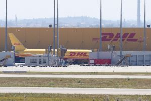 DHL-Maschinen am Flughafen Leipzig/Halle