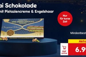 🌴🍫 Dubai Schokolade für 6,99€/Tafel (MBW 3 Tafeln) + Versandkosten