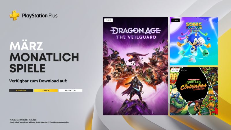 Die monatlichen PlayStation Plus-Titel im März für PS4 und PS5