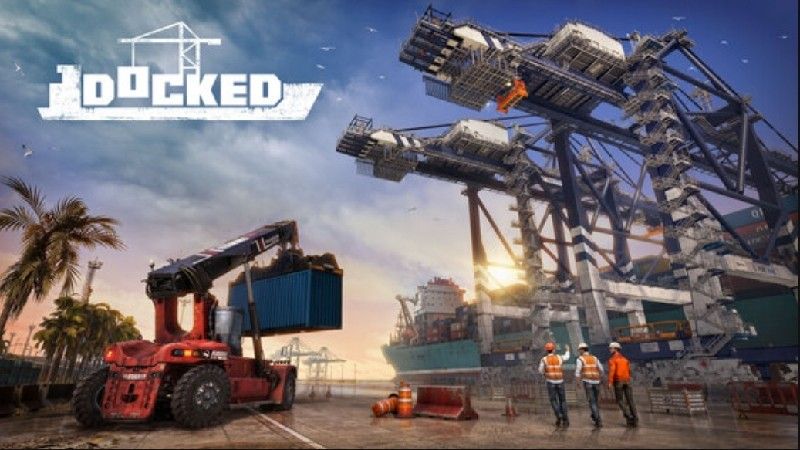 Docked – Schwere Maschinen und Fahrzeuge, um den Hafen instand zu setzen