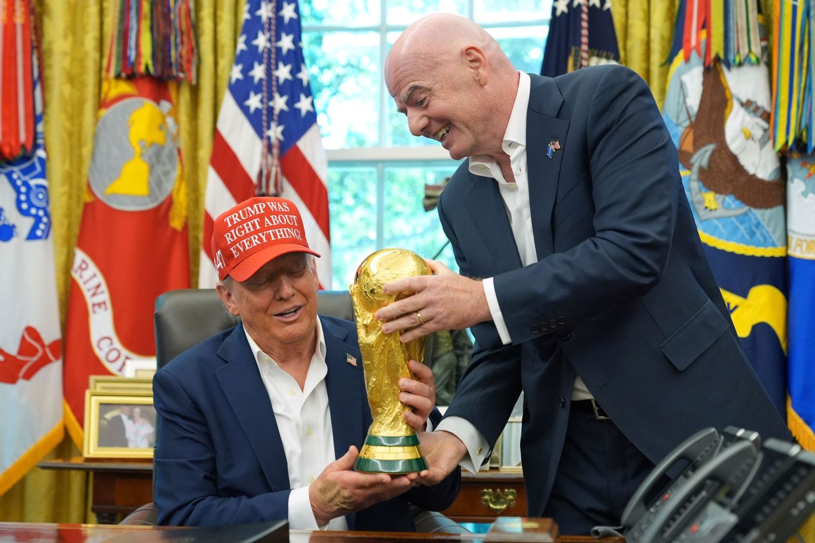 Donald Trump und Gianni Infantino
