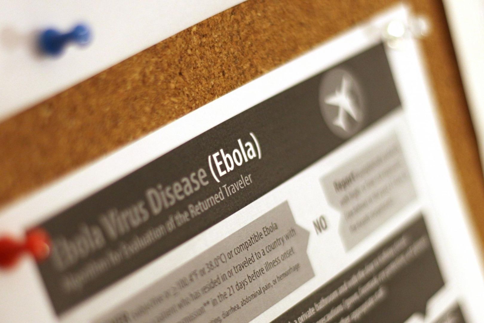 Ebola-Hinweisplakat (Archiv)