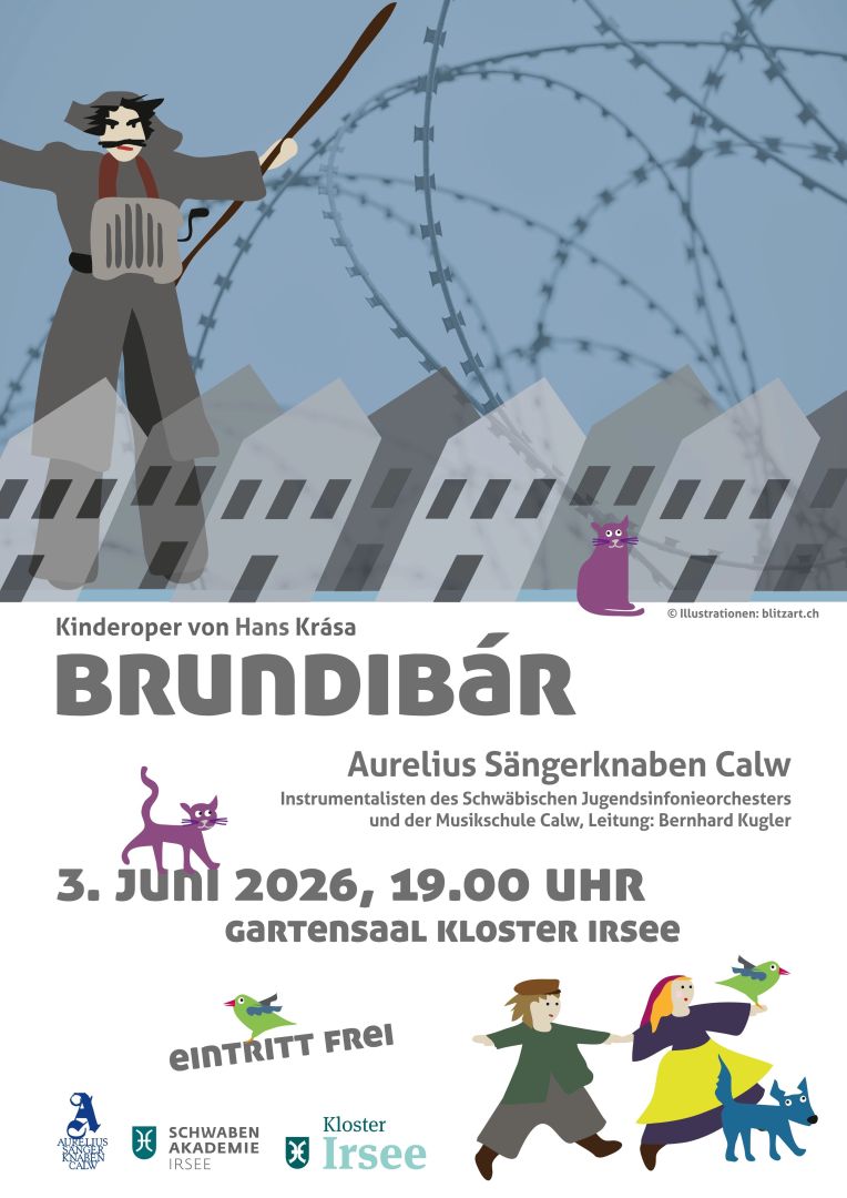 Ein besonderes Musikereignis: Kinderoper Brundibár von Hans Krása kommt am 3. Juni 2026 in Kloster Irsee zur Aufführung