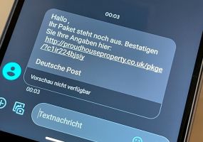 Eine betrügerische Textnachricht