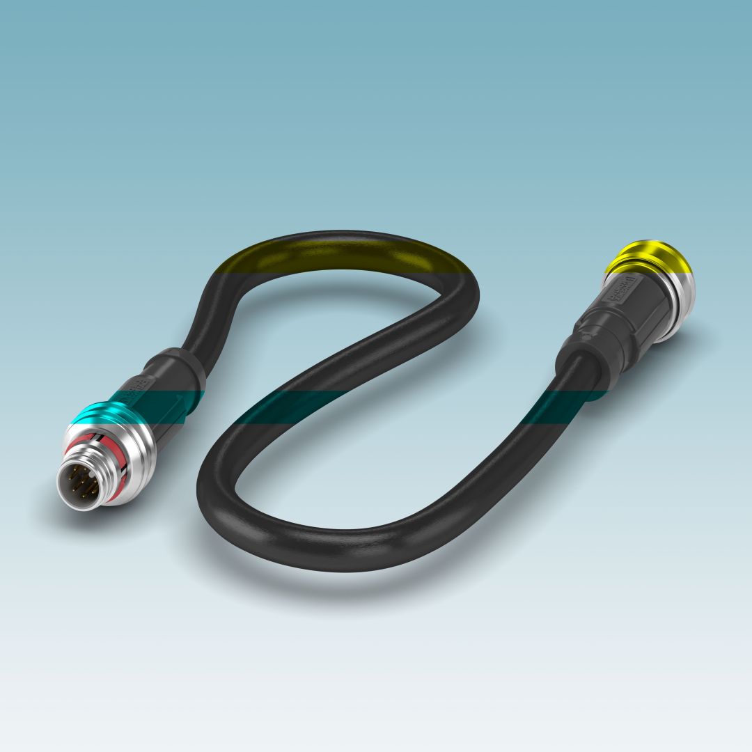 Einfache Signalverkabelung mit M12-Push-Pull-Steckverbindern