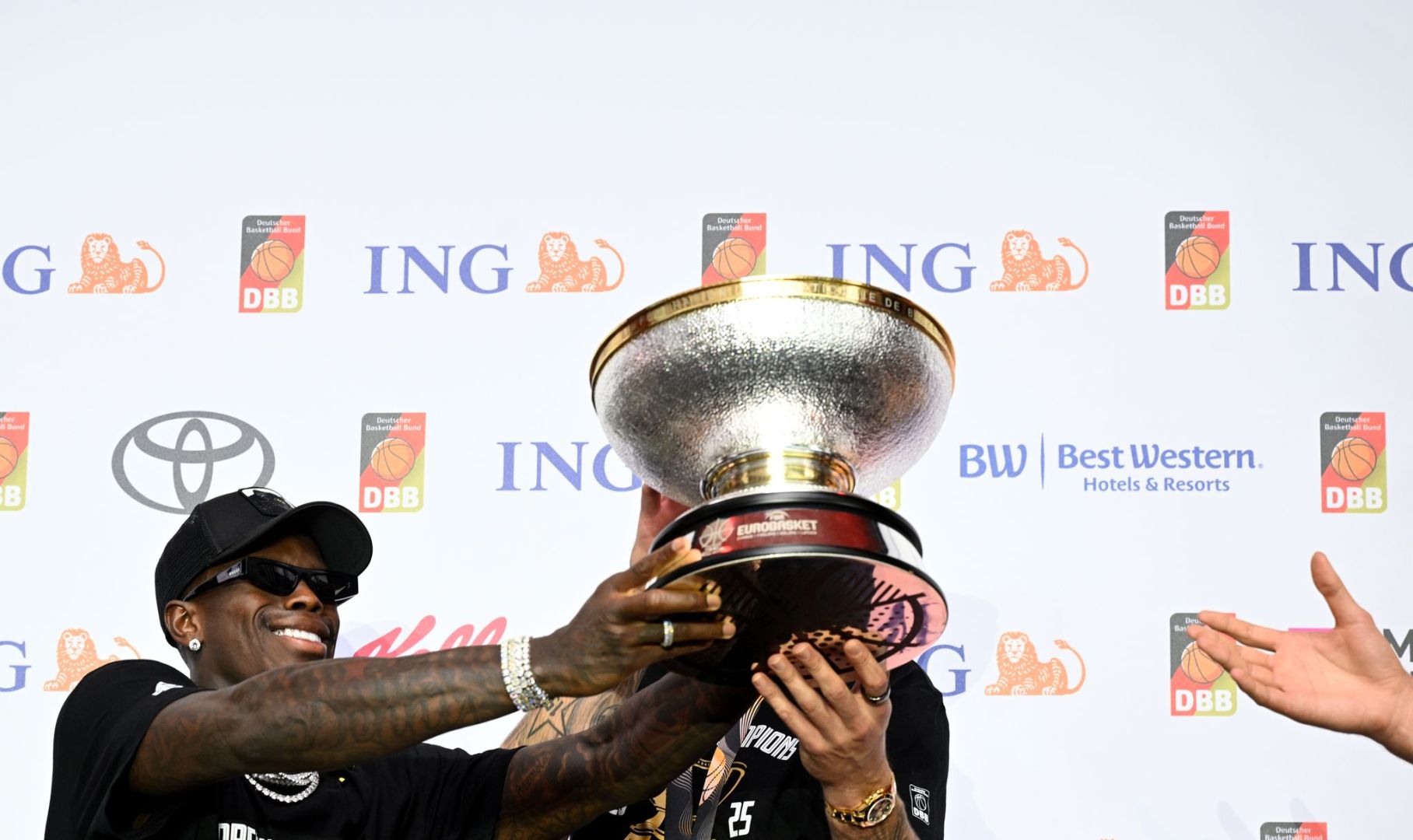 Empfang Basketball-Nationalmannschaft nach Titelgewinn