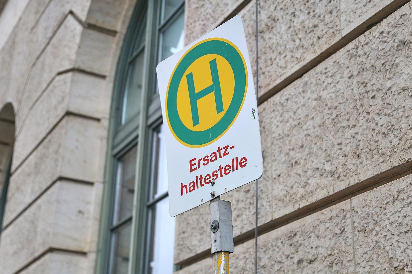 Ersatzhaltestelle (Archiv)