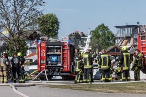 Explosion im Hafen von Niendorf