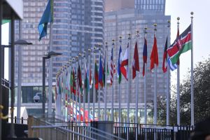 Fahnen von der den Vereinten Nationen (Archiv)