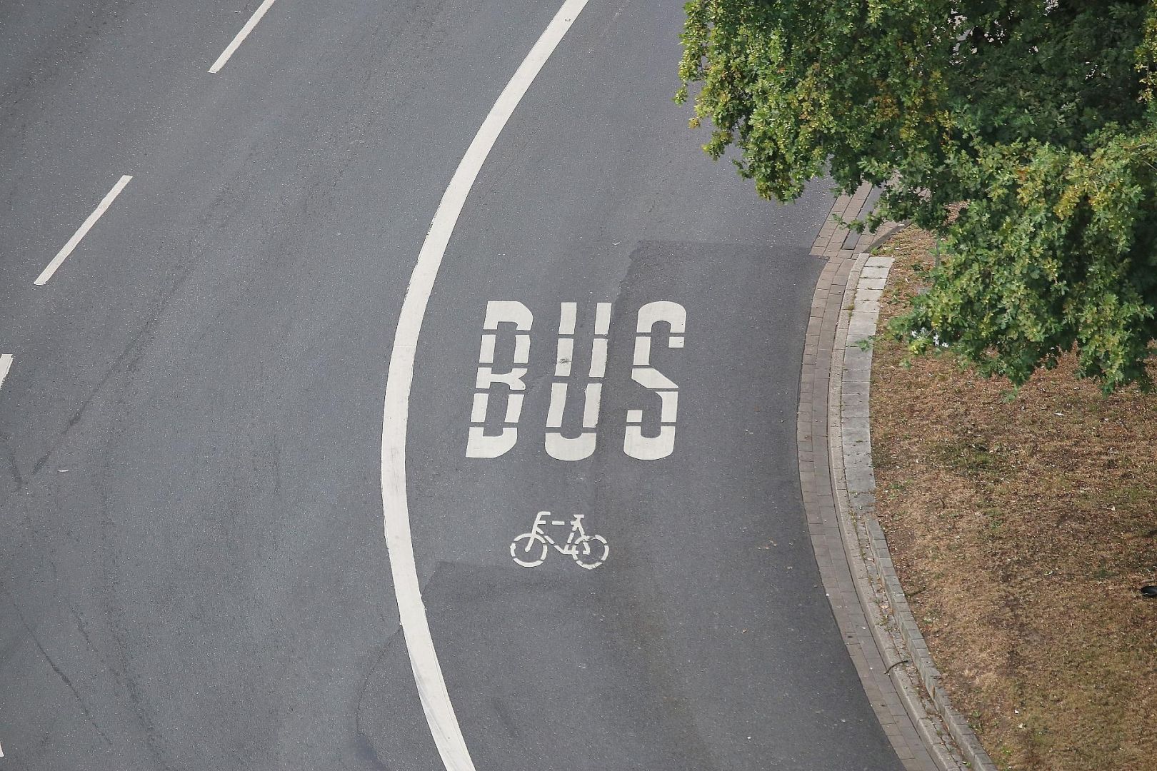 Fahrspur für Busse und Fahrräder (Archiv)